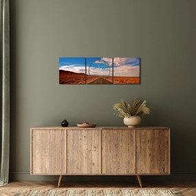 Hosszú út képe (órával) (90x30 cm)