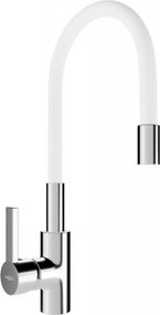 Mexen FLEX - Magas csap / mosogató, fehér / króm, 670900-02