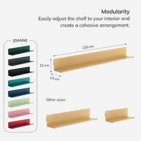 JOANNE fali polc 1200 mm, Fresh Style: bézs