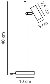 Nordlux - LED Dimmelhető asztali lámpa OMARI LED/3,2W/230V fekete