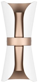 Fehér-bronzszínű fali lámpa Coat – Trio