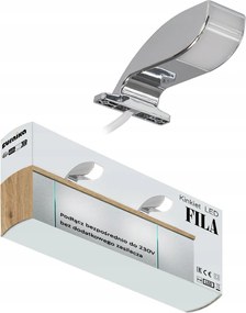 LED-es bútorlámpa fürdőszoba szekrény tükör nappali szín Fila ezüst