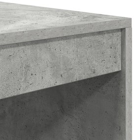 Íróasztal Beton Szürke 80x50x76 cm Mérnöki Fa