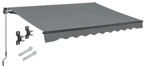 Juskys Napellenző 300 cm - szürke