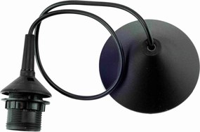 Függeszték lógó túlnyúlás fekete lámpa Loft design