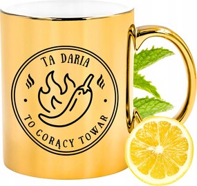 Prémium Arany Csillogó Bögre Ajándék Fényképes Nyomtatott