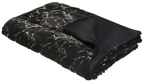 Fekete ágytakaró 130 x 180 cm GODAVARI  Beliani