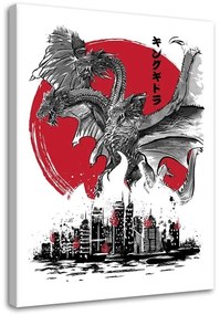 Gario Vászonkép Godzilla, film King Ghidorah - Dr.Monekers Méret: 40 x 60 cm