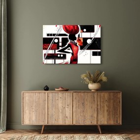 Egy ősi hölgy képének festménye (90x60 cm)
