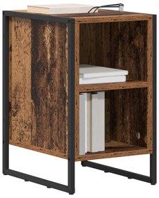 vidaXL Éjjeli asztal 2 pcs Öreg fa 39.5 x 30 x 50 cm Faanyag