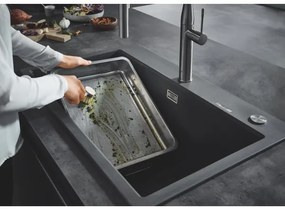GROHE 31652AP0 - K700 kompozit mosogató 780 × 510 mm gránit/fekete