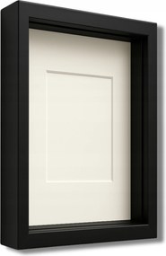 3D mély képkeret 35x45 cm kézmƱves moha képkeret fekete
