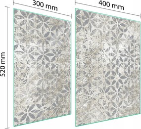 Üveg Tűzhelyvédő Főzőlap 70x52 Szürke Edzett Üveg