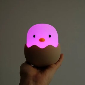 MegaLight - LED RGB állítható fényű, újratölthető gyerek érintőlámpa EGGY EGG LE
