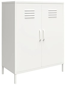 Fehér fém szekrény 40x102x80 cm Mission District – Støraa