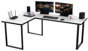 Sarok PC asztal Vintid (fehér + fekete). 1054976