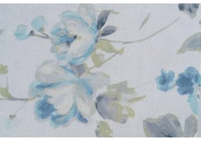 Fehér-kék átlátszó függöny 300x260 cm Elsa – Mendola Fabrics
