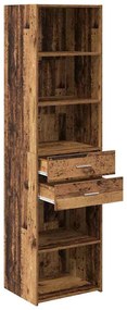 Magasfiú fiókkal Öreg fa 50 x 42,5 x 185 cm Faanyag