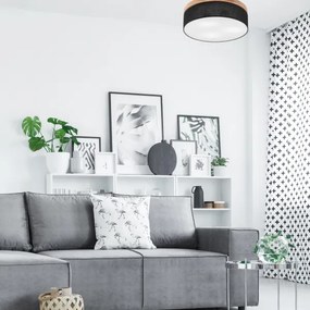 Brilagi - LED mennyezeti lámpa BELLADONNA 3xE27/15W/230V átm. 50 cm fekete/tölgy