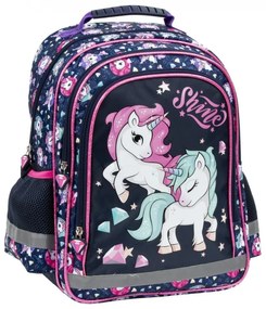 Kétkamrás gyerek hátizsák - The unicorn shine