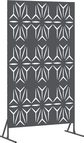 vidaXL Magánszféra Képernyő Antracit 100 x 50 x 180 cm Acél