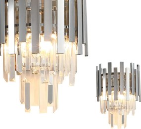 MILAGRO ML5995 ASPEN Kristály Fali Lámpa Króm E14 IP20