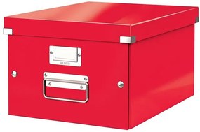 Doboz, A4 méret, LEITZ Click&amp;Store, piros (E60440026)