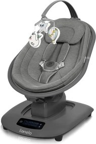 Lionelo - BLOSSOM zenélő babahinta beton szürke + távirányító