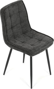 Jídelní židle, šedá, látka, CT-G2048 GREY2
