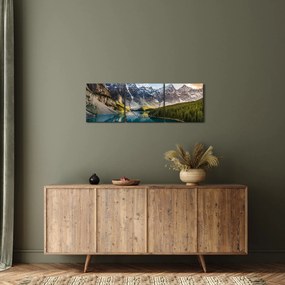 Kép - Kanada, Banff Nemzeti Park, Moraine Lake (órával) (90x30 cm)