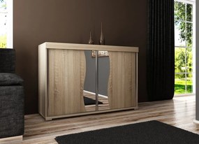 Tablet 2 140 Tolóajtós Komód 140cm, Sonoma Tölgy