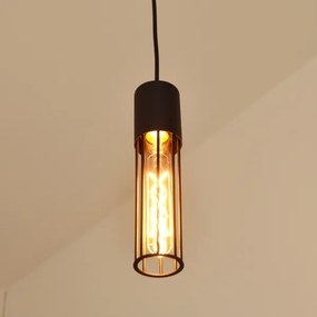 Csillár zsinóron MELODY 1xE27/15W/230V fekete