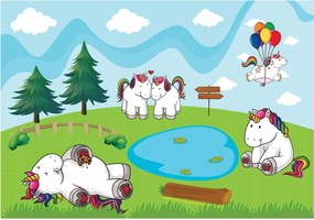 Fotótapéta gyerekeknek pónik fotótapéta 312 x 219