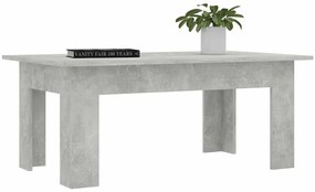 Betonszürke szerelt fa dohányzóasztal 100 x 60 x 42 cm
