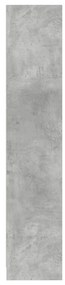 betonszürke szerelt fa könyvespolc 57 x 28,5 x 107,5 cm