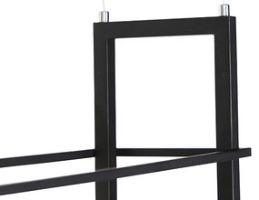 Okos függőlámpa fekete fával és polccal 4-lámpás, wifivel A60 - Cage Rack