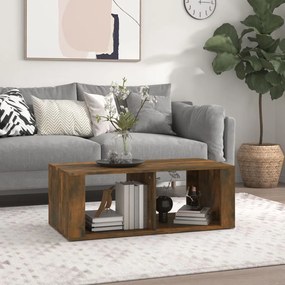 Füstös tölgy színű fatermék dohányzóasztal 100x50x36 cm