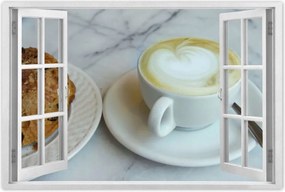 Poszterek 90x60 Kávéscsésze Szív