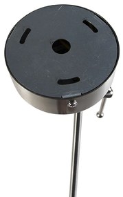 Lógólámpa acélból, lenvászon árnyékolóval sötétszürke 35 cm - Blitz