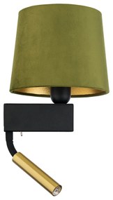 Nowodvorski CHILLIN fali lámpa, olvasókarral, zöld, G9+E27 foglalattal, 40W, 10W , TL-8214