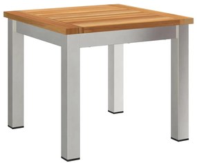 Kültéri étkező szett 3 pcs Barna és fekete Tömör tíkfa