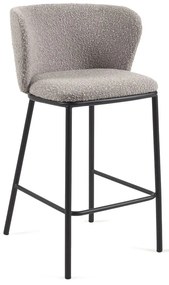Szürke bárszék szett 2 db-os (ülésmagasság 65 cm) Ciselia – Kave Home