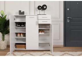 Cipőtároló (cipősszekrény) Adralona 3 (fehér). 1108465
