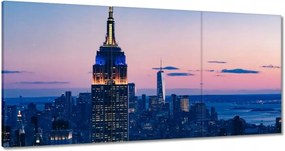 Festmények 180x90 New York felülnézet