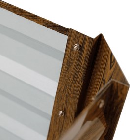 Magasított virágágy, barna, acél, NONKY TYP 3