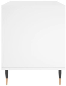 fehér szerelt fa hanglemezszekrény 100 x 38 x 48 cm
