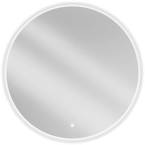 Mexen Erg, Kerek LED-es háttérvilágítású fürdőszobai tükör 90cm, 6000K, Páramentes fűtőbetét, 9823-090-090-611-00