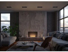 InFire - Beépített BIO kandalló 49,4x84,4 cm 3,5kW fekete