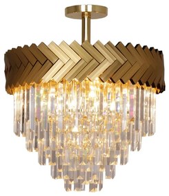 Zuma Line C23910/9 - Csillár rúdon LYON 9xE14/40W/230V arany