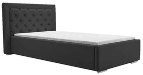 Mantire 90-es ágyrácsos ágy, fekete (90 cm)
